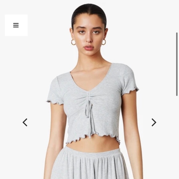 Ribbed crop top - Picture 1 of 4